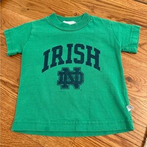 Notre Dame Fighting Irish Toddler Shirt size 2T Third Street Vintage